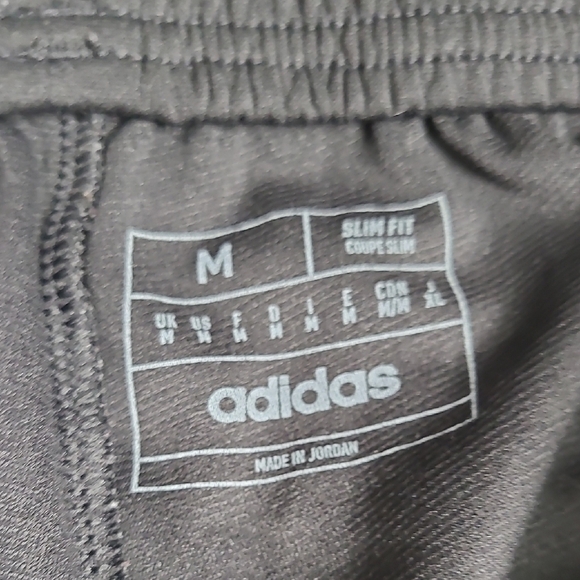 Adidas Black Sweatpants with Tapered Leg and Elastic Waistband - Picture 2 of 12